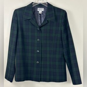 Vintage Pendleton Blackwatch Plaid Blazer, Sz 12